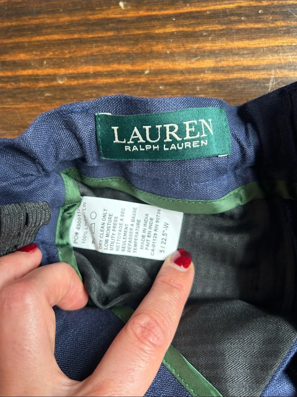 Ralph Lauren Navy Blue Kids Dress Pants